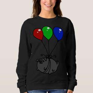 Camisa Clássica Pug Balão Negro 651
