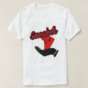 Camisa Clássica T Sneakes em T-HIRT Branca