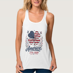 Camisa Clover Patriótica Vintage América 1776 2026