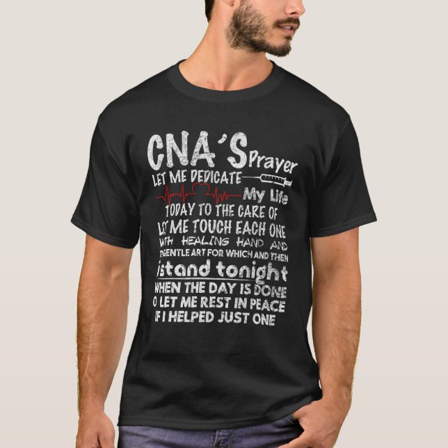 Camisa CNA de oração T CNA para enfermeira CNA (Frente)
