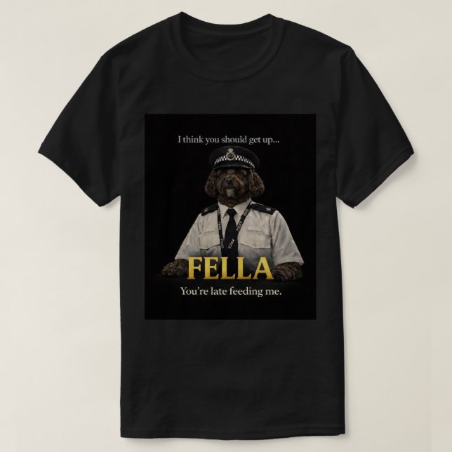 Camisa Cockapoo Police Fella | Presente Divertido  (Frente do Design)