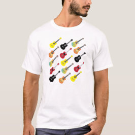 Camisa colorida das coleções do Ukulele