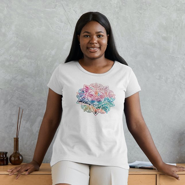 Camisa Colorida de Mandala (Beautiful and colorful Mandala T-Shirt)