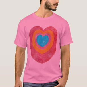 Camisa Colorida do Coração