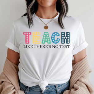 Camisa Colorida Motivacional de Professor Volta às