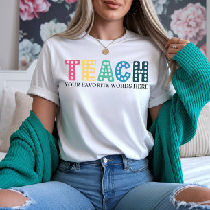 Camisa Colorida para Professores, Presente Persona
