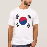 Camisa com bandeira da Coreia do Sul