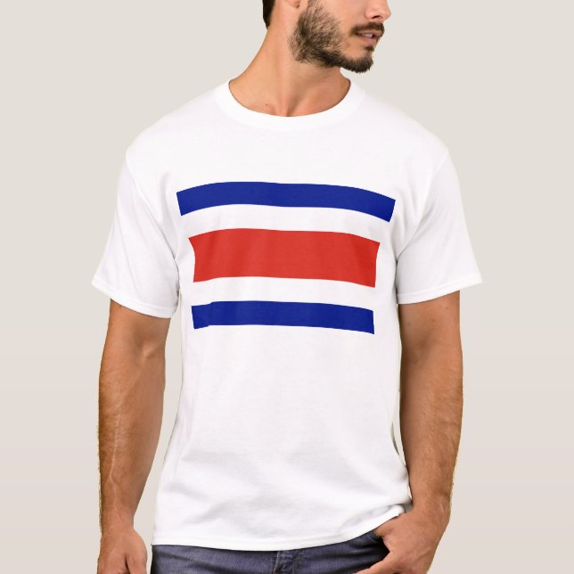Camisa com bandeira da Costa Rica (Frente)