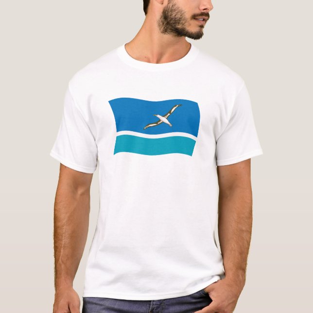 Camisa com Bandeira da Ilha de Midway (Frente)