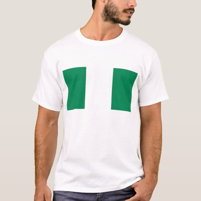 Camisa com bandeira da Nigéria (Frente)