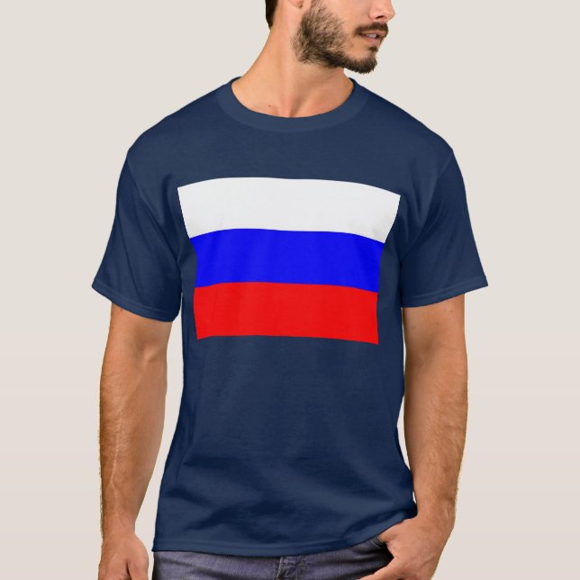 Camisa com bandeira da Rússia (Frente)