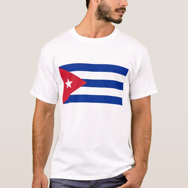 Camisa com bandeira de Cuba (Frente)