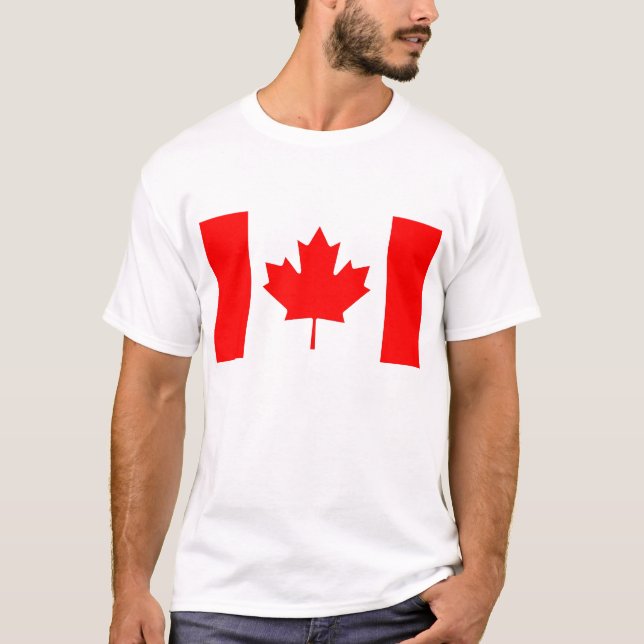 Camisa com bandeira do Canadá (Frente)
