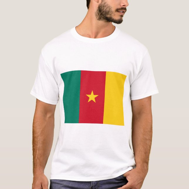 Camisa com bandeira dos Camarões (Frente)