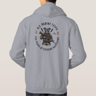 Camisa com Capuz Cachorro Camuflado 250 Anos de Br