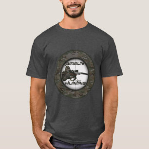 Camisa com capuz do logotipo da caça com pistola d