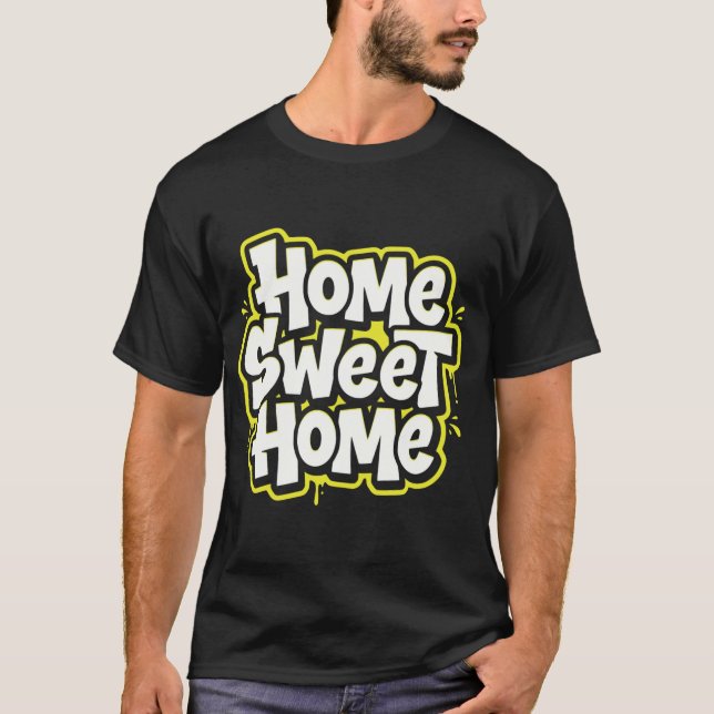 Camisa com Citação Aconchegante Lar Doce Lar (Frente)