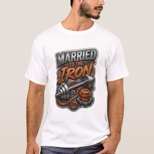 Camisa com Citação Artística Prata CASADO COM O FE