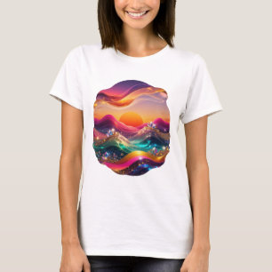 Camisa com Citação Crisp Silver SUNSET BEACH