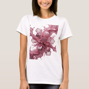 Camisa com Citação CRYSTAL FUSION Rosa Atraente
