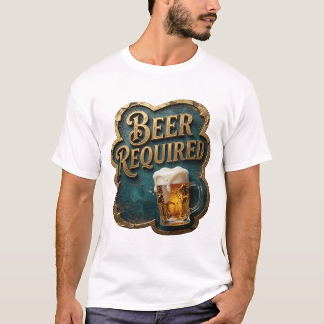 Camisa com Citação de CERVEJA MODERNA Obrigatória (Frente)