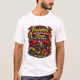 Camisa com Citação Engraçada de Bombeiro