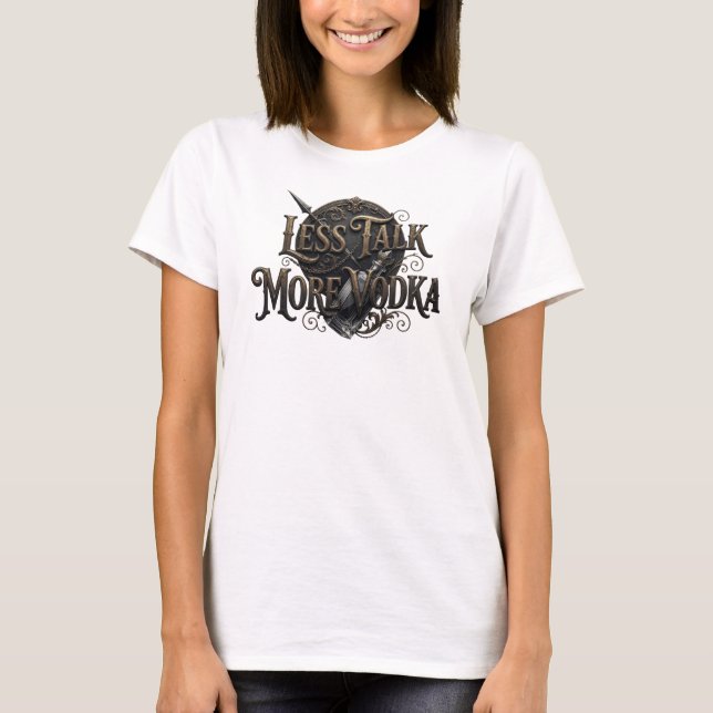 Camisa com Citação LESS TALK em Cores Vibrantes (Frente)