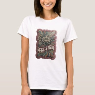 Camisa com Citação Stylish Silver MENOS É MAIS