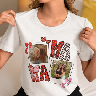 Camisa com Colagem de Fotos da Mamãe Coquette com