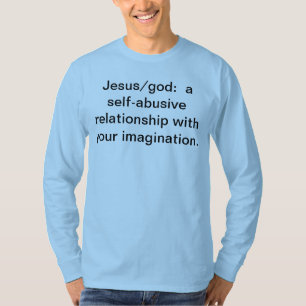 Camisa com declaração ateu/agnóstico