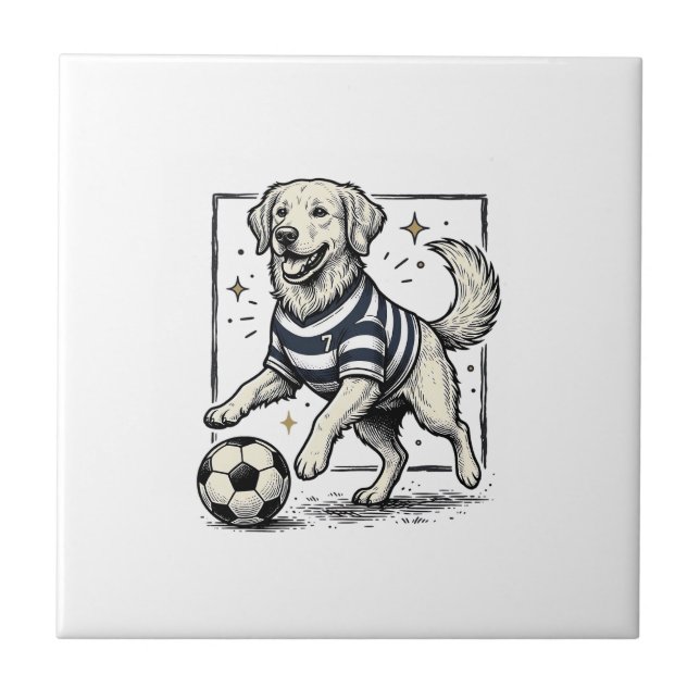 Camisa com Desenho de Cachorro de Futebol Antigo_1 (Frente)