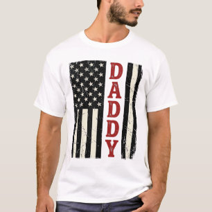 Camisa com Design de Bandeira Americana Distorcida