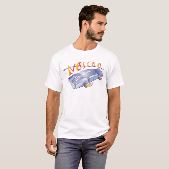 Camisa com design de nascar T-Shirt (Frente Completa)