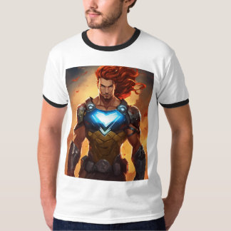 Camisa com design de super-herói