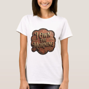 Camisa com design Dinâmico Dourado EU POSSUO A MAN