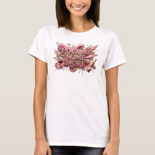 Camisa com Design Ousado Rosa POUR ME SOME MORE