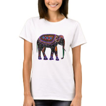 Camisa com elefante preto