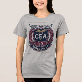 Camisa com Emblema de Crachá da Equipe de Enfermei