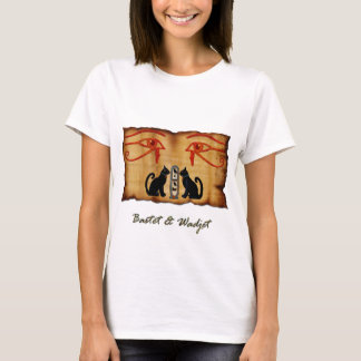 Camisa com estilo egípcio Bastet e Wadjet