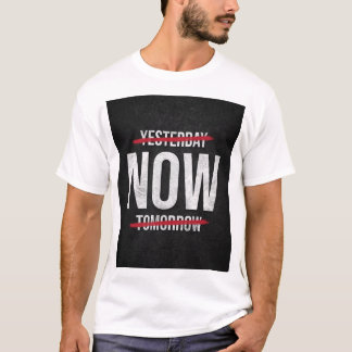 CAMISA COM ESTILO YESTER DAY NOW TOMORROW