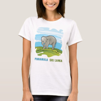 Camisa com ilustração de elefante para bebês