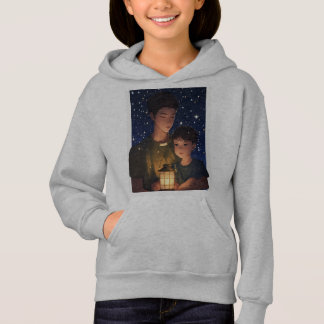 Camisa com imagem de menina e sua mãe