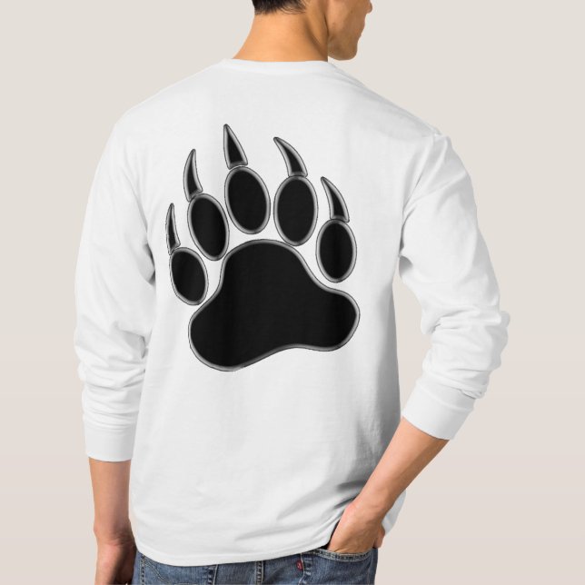 Camisa com Impressão de Pata de Urso Impressionant (Verso)