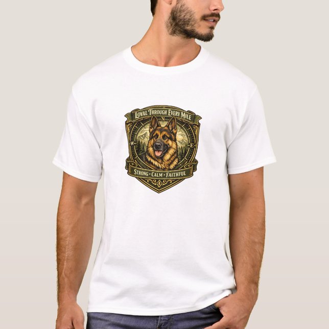 Camisa com Insígnia da Herança do Pastor Alemão (Frente)