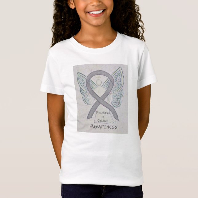 Camisa com Laço de Conscientização sobre Deficiênc (Frente)