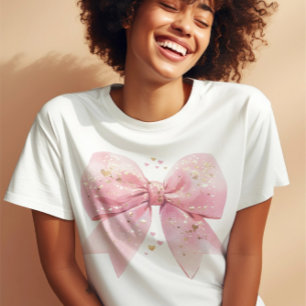 Camisa com Laço de Coquete do Dia dos Namorados, C