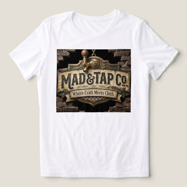 Camisa com logotipo da MadTapCo | Sinal de Cerveja (Design frontal)