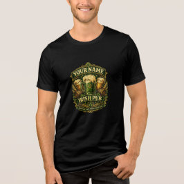 Camisa com Nome de Pub Irlandês Personalizado