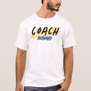 Camisa com nome de treinador, presente para treina