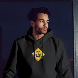 Camisa com Placa de Trânsito Divertida para Ciclis